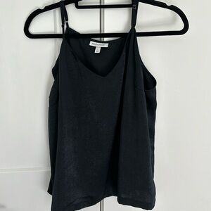 Prologue black silky tank with adjustable straps